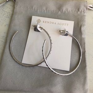 Kendra Scott rhodium Val hoop